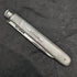 1890 British Antique White Pearl Shell Handle Pure Silver Blade Folding Pen Knife